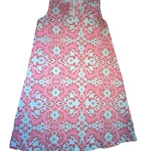 J. McLaughlin Pink and‎ White Patterned Dress